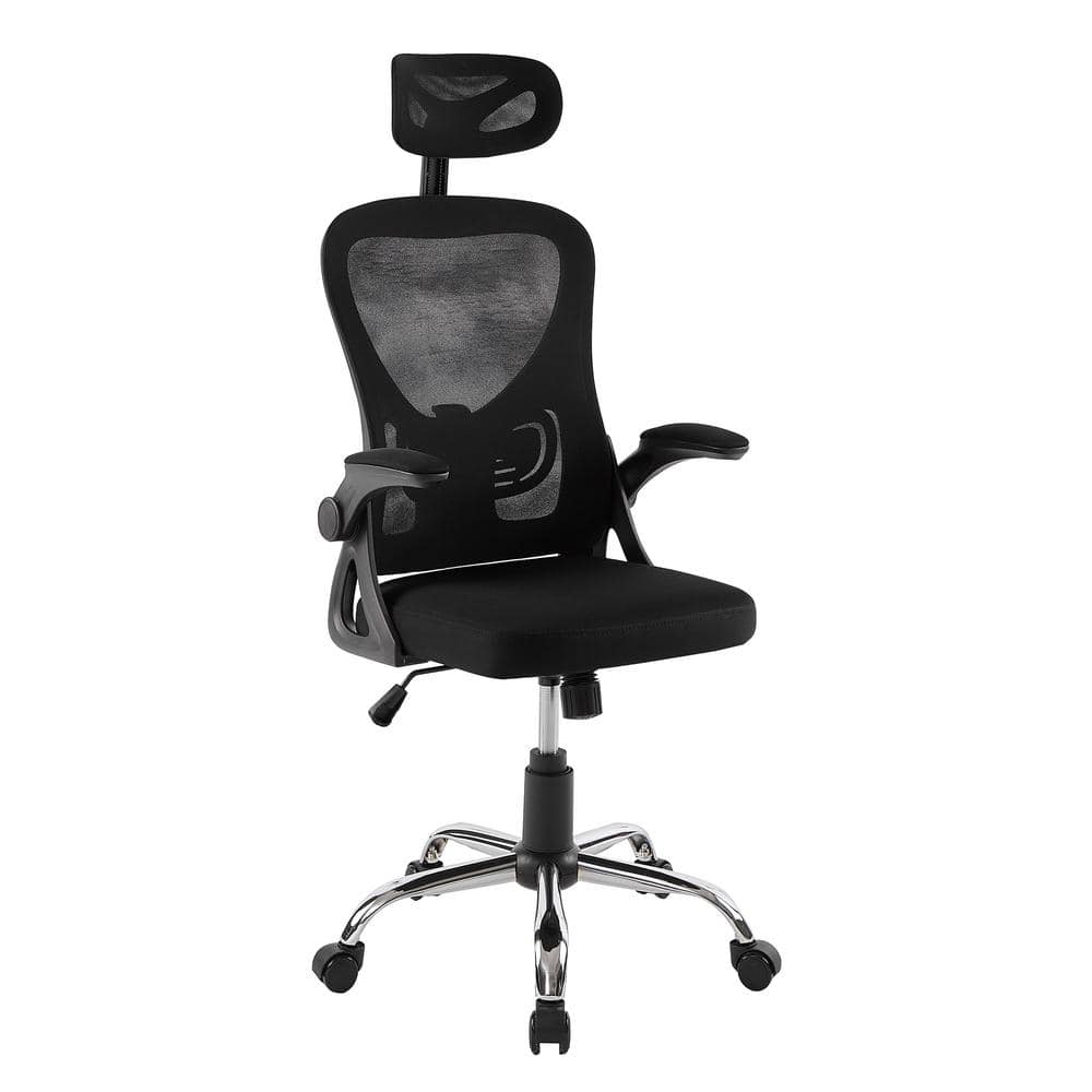 Black Ergonomic High Back Mesh Swivel Office Chair with Adjustable Arms