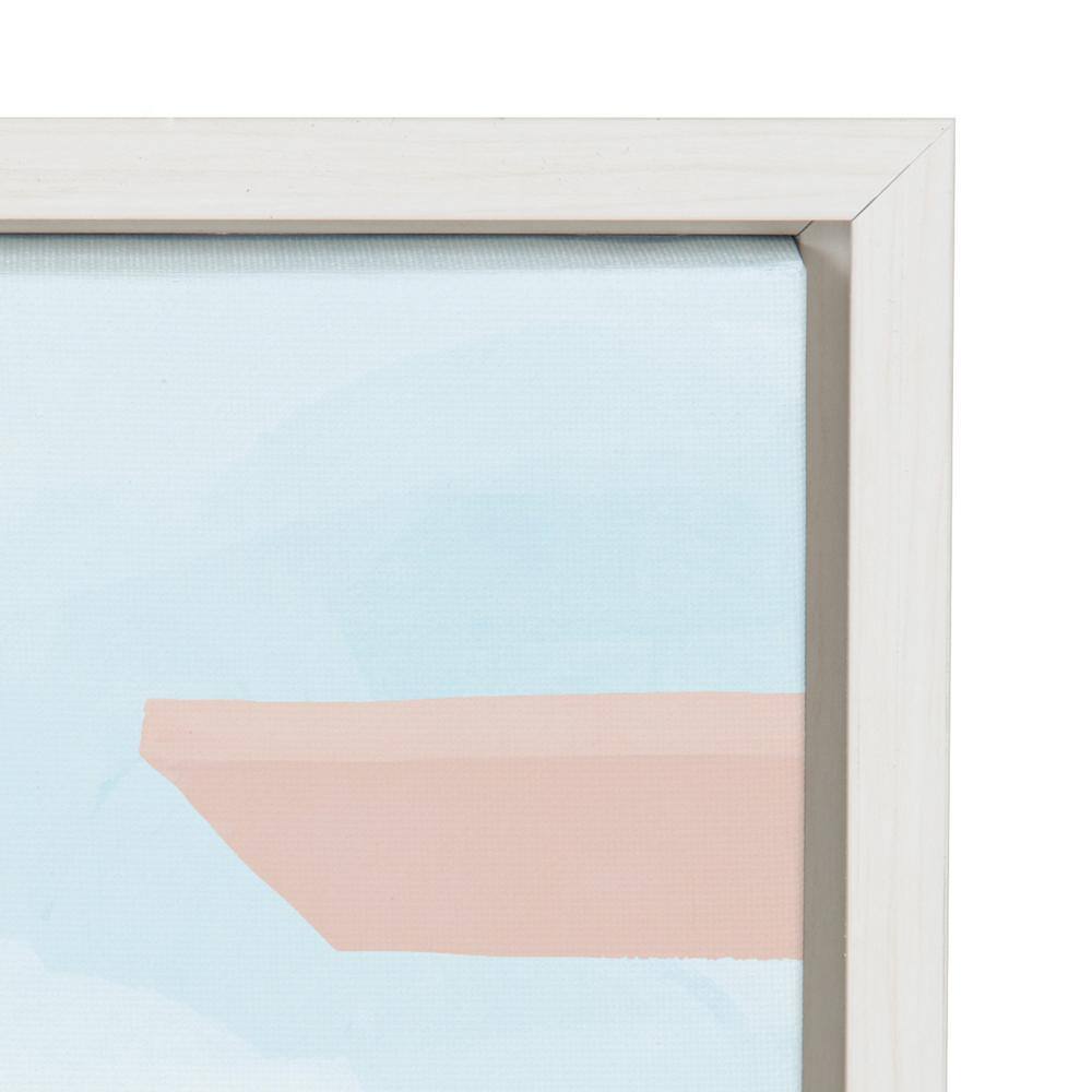 Kate and Laurel Sylvie Jump Framed Canvas by Maja Tomljanovic, 18x24, White