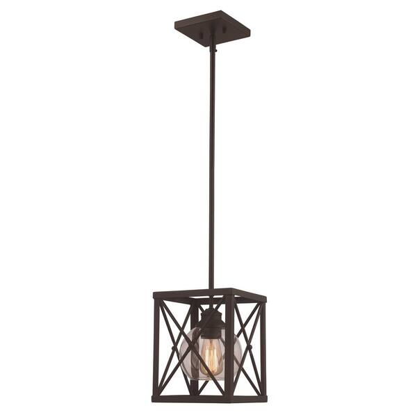 Be Air Lighting 1-Light Rubbed Oil Bronze Pendant