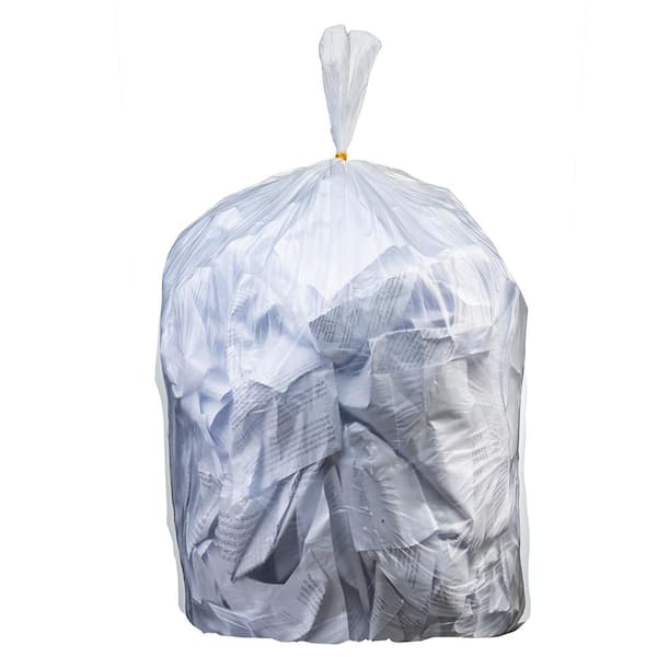 Pitt Plastics MR40483MC High-Density Mini-Roll Natural Trash Bags - 40