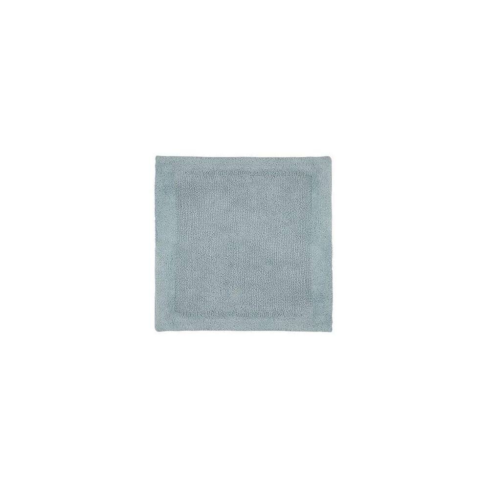 Soft Blue Cotton Tufted Reversible Bath Rug 21" x 34"