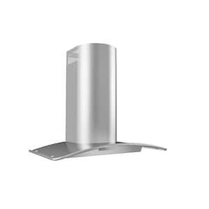 Milano 36 in. Convertible Wall Mount Range Hood with LED Lights in Stainless Steel