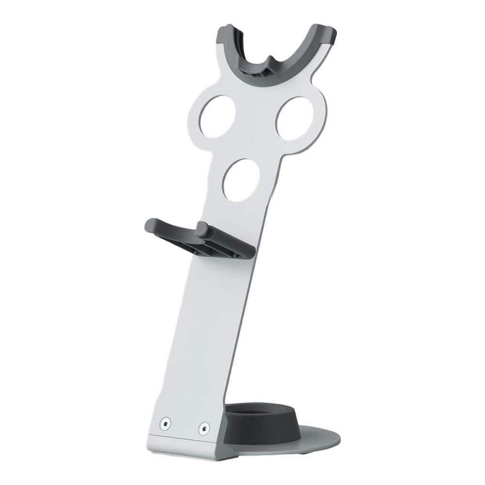 Hair Dryer Stand Holder for Dyson, Dyson Blow Dryer Accessory Organizer, Attachments Counter Storage Rack, White