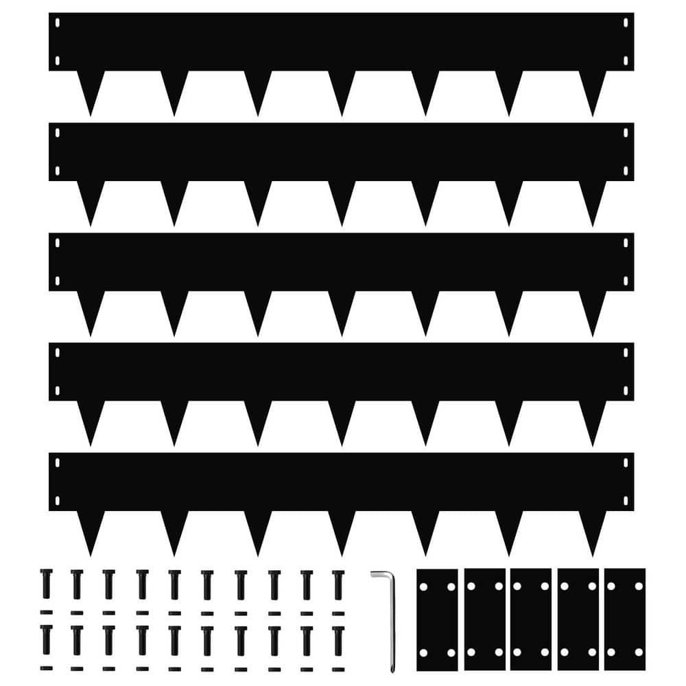 40 in. x 7 in. Steel Landscape Edging Black Bendable Hammer-in Edging for Garden Pathway Lawn Flower Bed 5 Pack price history on PriceWatchPro