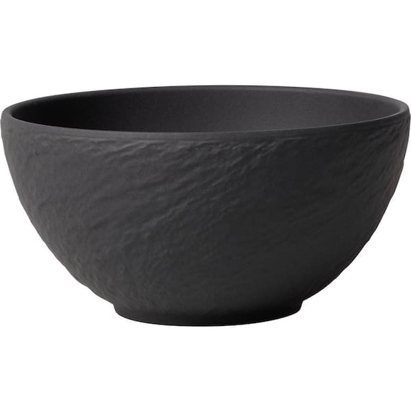Manufacture Rock 14.5 ft. oz. Black Porcelain Rice Bowl