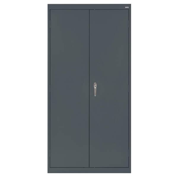 Sandusky Classic Series Steel Freestanding Garage Cabinet in Charcoal ...