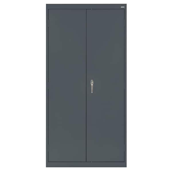 Sandusky Classic Series Steel Freestanding Garage Cabinet in Charcoal ...