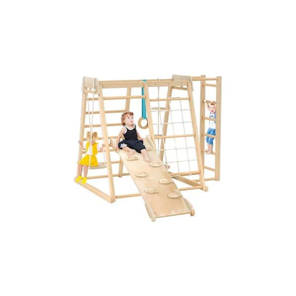 Kids Jungle Gym Series in Natural Wood Indoor Residential
