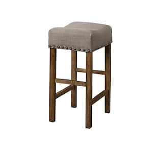Janet 26.5 in. H Antique Natural Oak Counter Height Stools (Set of 2)