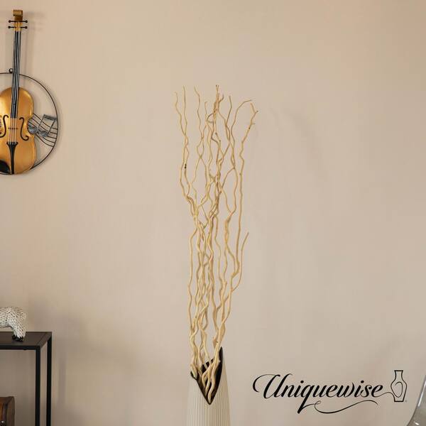 Off White Curly Willow Branches Decorative Branch Bundle Vase Fillers Diy  Branches Home Decor Tall Willow Sticksnatural Decorstick 