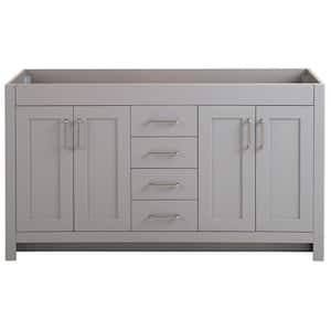 Westcourt 60 in. W x 22 in. D x 34 in. H Bath Vanity Cabinet without Top in Sterling Gray