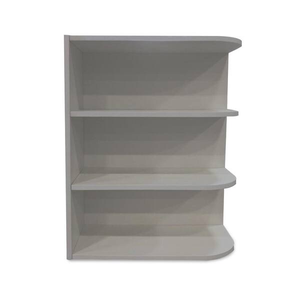 Krosswood Doors Grey Plywood Shaker Stock Ready to Assemble Wall End Shelf Kitchen Cabinet 6 in. W x 30 in. D H x 12 in. D