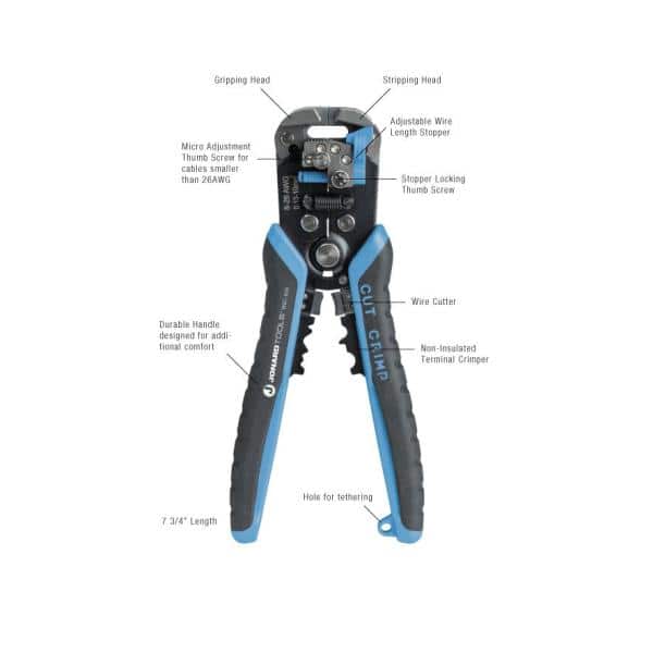 6-inch Wire Cutter, Wire Stripper Crimper, Cable Stripper, Wire Terminal  Crimper, Wire Connector Terminal Tool, Wire Crimping Tool