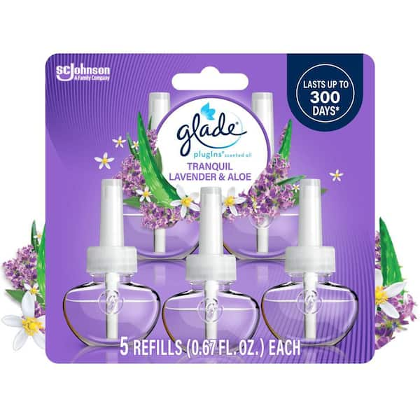 3.35 fl. oz. Lavender and Aloe Plug-In Air Freshener Refill (5-Count)