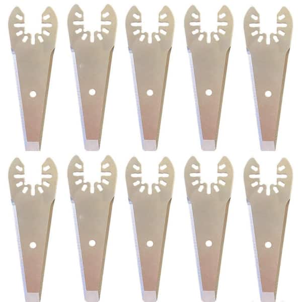 10pcs Oscillating Tool Scraper Blades 3.5in. Stainless Steel Replacement Scraper Blade Kit Universal Fit