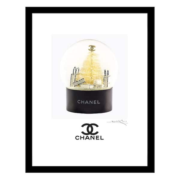 VENICE BEACH Collections Bring in the Holidays Snow Globe by Fairchild Paris Framed Graphic Print Abstract Poster Art Print 18 in. x 14 in.