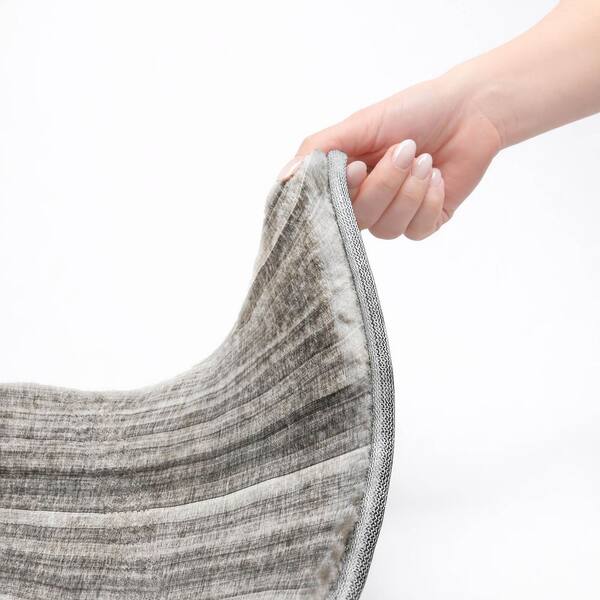 Dream Shag Premium Machine Washable Abstract ADS543 Gray 10 ft. x 14 ft. Area Rug