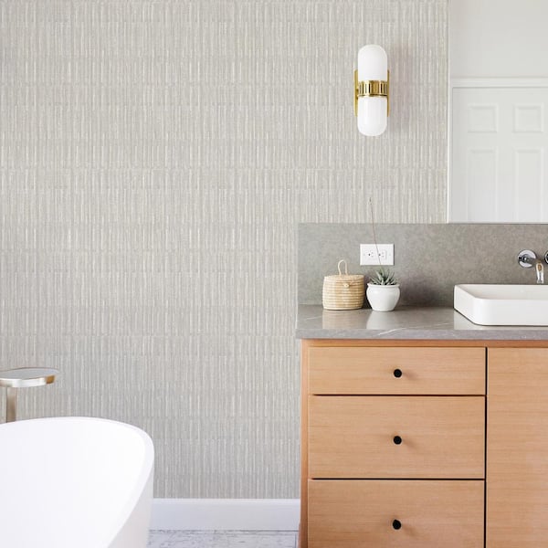 Brixton Light Grey Texture Light Grey Wallpaper Sample