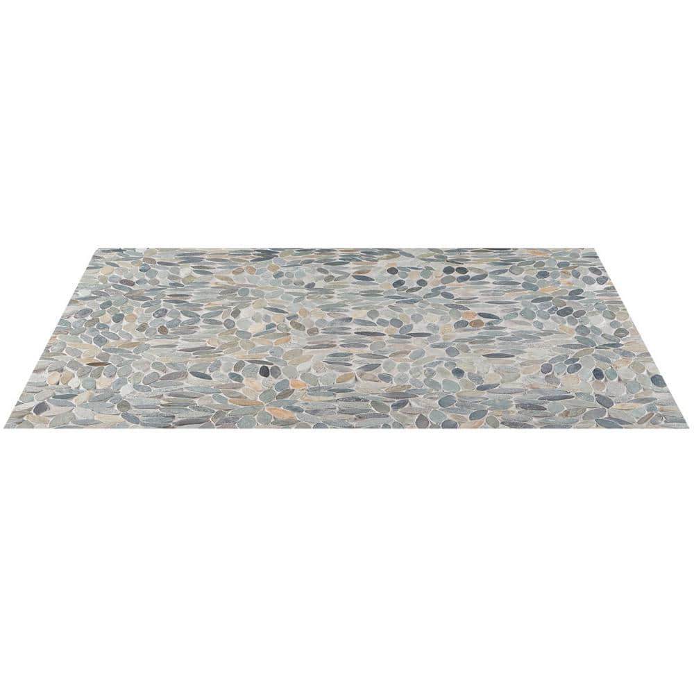 Landscape Multicolor Slate Pebble Mosaic Tile