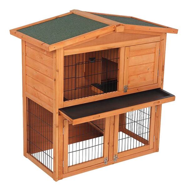 large triangle rabbit hutch