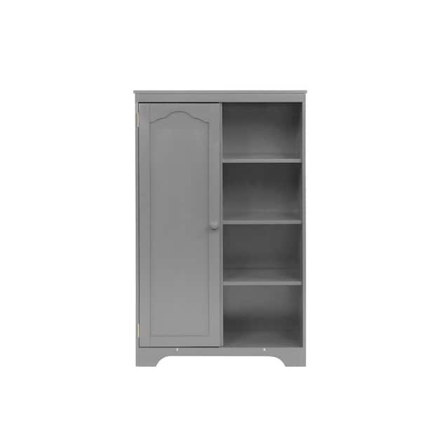 ATHMILE Gray Armoire 31.3 in. x 15.98 in. x 51.02 in.