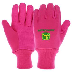 hot pink work gloves