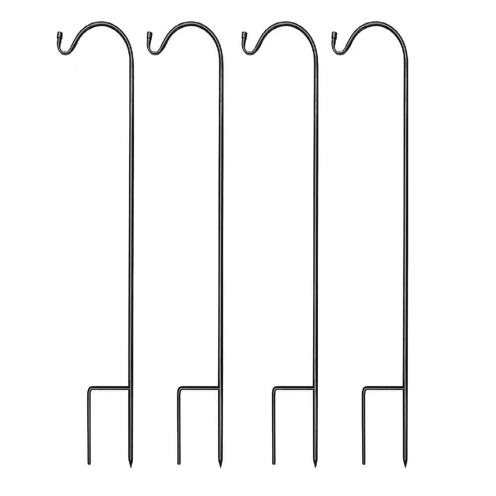 Outdoor Extendable Garden Planter Stakes for Bird Feeders in Black for Garden Set of 4 price history on PriceWatchPro