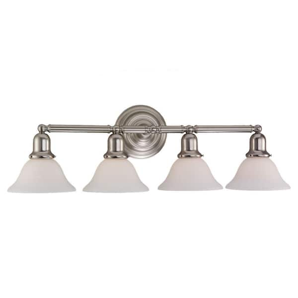 Generation Lighting Sussex 4-Light Brushed Nickel Vanity Light