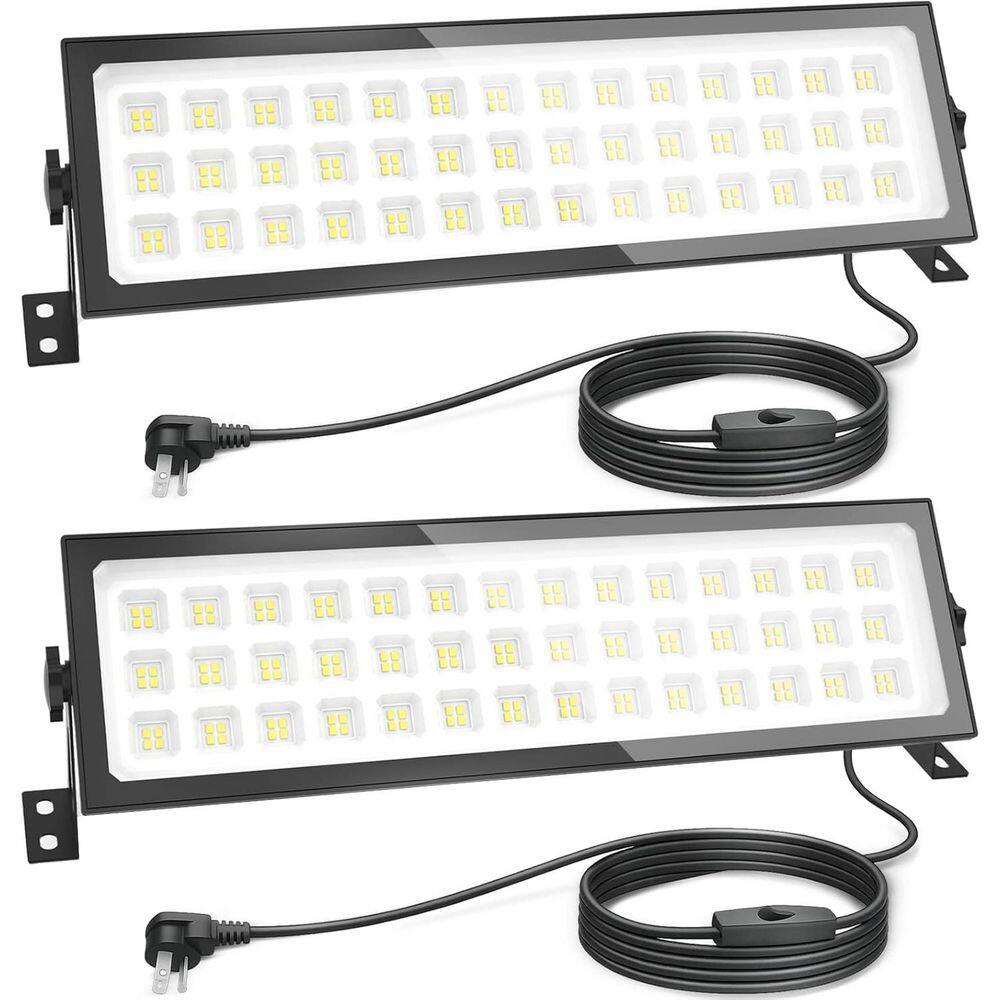 Linkable LED Shop Light 100-Watt 15000LM 6000K Daylight Aluminum Garage Light with Outlet and Switch price history on PriceWatchPro