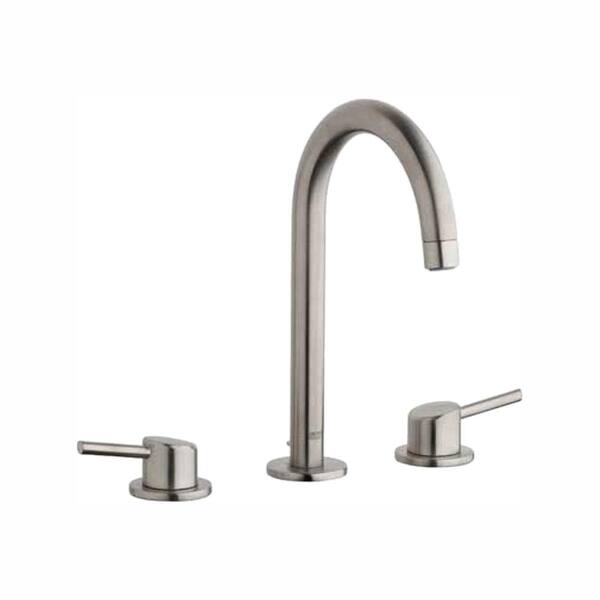 GROHE Concetto 8 in. Widespread 2-Handle Bathroom Faucet in Brushed Nickel
