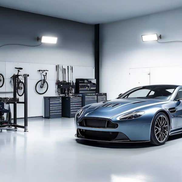 120 Volt 6500K LED Plug-In Work Light 18000LM IP66 Waterproof Adjustable Garage Light Fixture for Workshop (2-Pack)