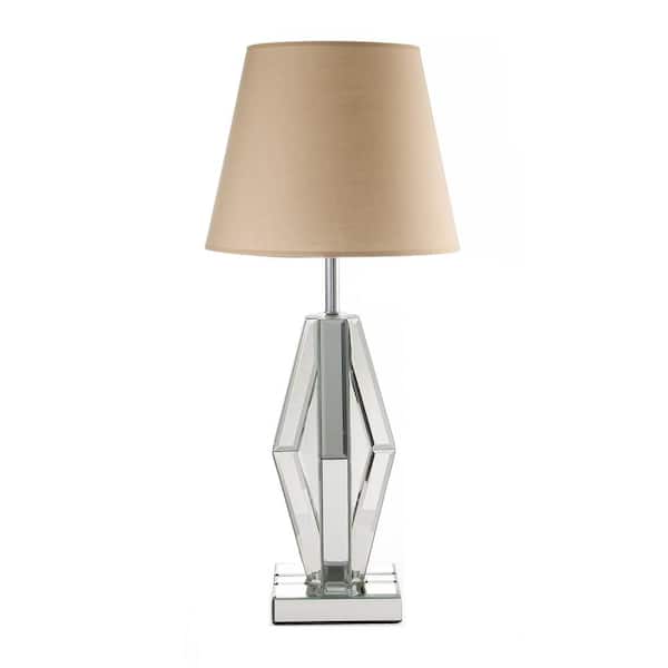 AndMakers Decor 26 in. Tan Table Lamp