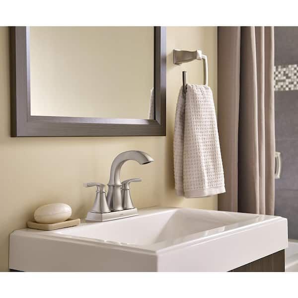 MOEN Adler 4 in. Centerset 2-Handle Bathroom Faucet Combo Kit with Bath  Hardware Set in Chrome (18 in. Towel Bar) 84603-4C4PC18 - The Home Depot