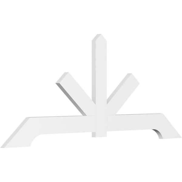 Ekena Millwork Vanguard 96 in. W x 40 in. H x 2 in. D Signature Polyurethane Bracket