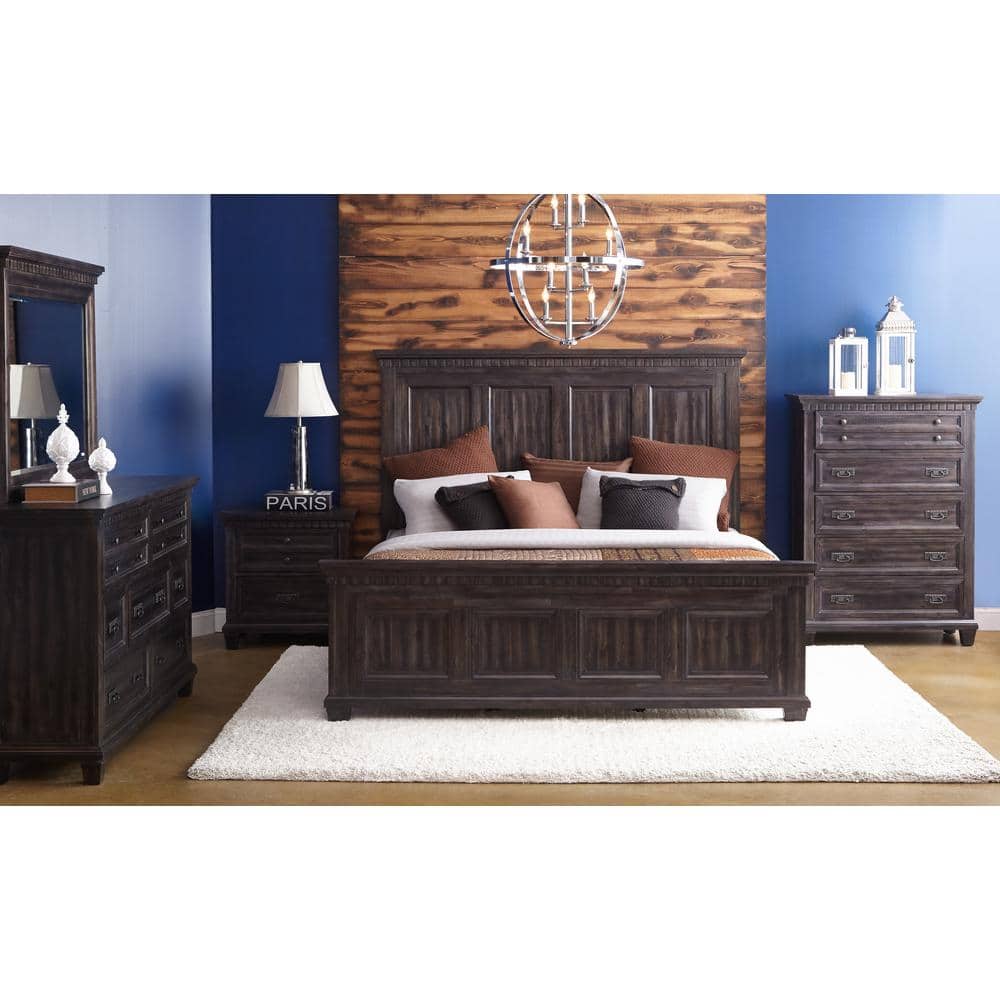 Steele 2-Drawer Nightstand in Smokey Gray Oak
