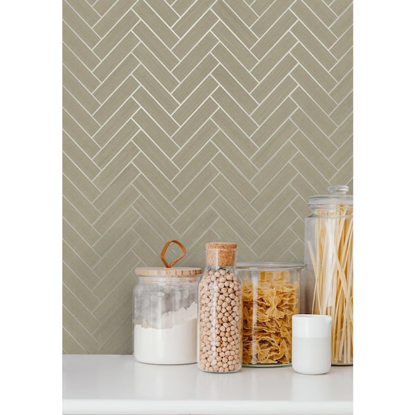 Magnolia Home Woven Trellis Wallpaper - Khaki