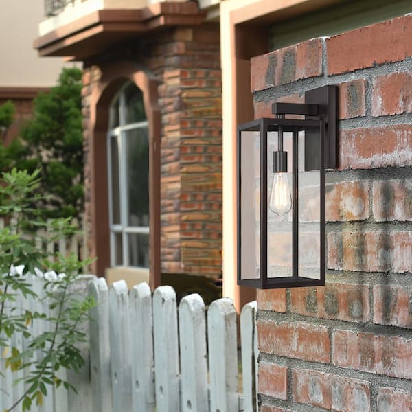 Martin 2-Pack 1-Light 21-in Bronze Outdoor Wall Lantern Sconce