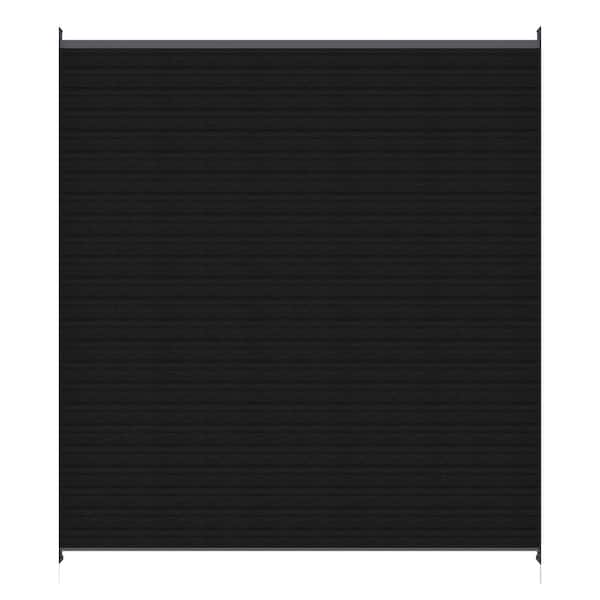 UltraEasy Hybrid Style Enclosures 6 ft. x 6 ft. Indian Ebony Composite Horizontal Fence Panel Kit with Gray Frame