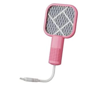 Indoor Mosquito Racket Killer Fly Swatter For Camping/Travel USB Led Trap Mosquito Killer Lamp 10-Pack in Pink