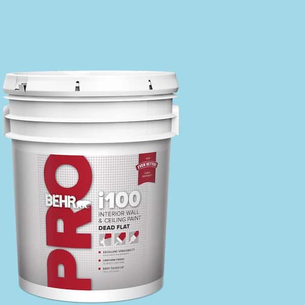 BEHR PRO 5 gal. #520A-3 Nevada Sky Dead Flat Interior Paint
