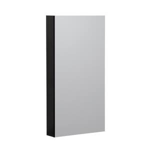 Reflections 15 in. W x 36 in. H Recessed or Surface Mount Medicine Cabinet in Black