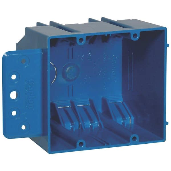 Carlon 2-Gang 32 cu. in. PVC New Work Electrical Box with Bracket