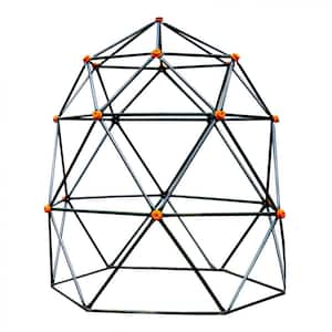 Black Outdoor Geometric Climbing Dome with 3 Sleek Anchors