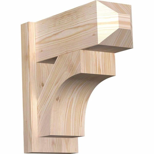 Ekena Millwork 8 in. x 18 in. x 18 in. Westlake Craftsman Smooth Douglas Fir Outlooker