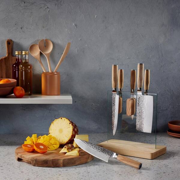 #005 7本 ピースナイフセット Cuisine::pro DAMASHIRO EMPEROR 7-Piece Stainless Steel Knife