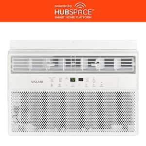 8,000 BTU 115-Volt Window Air Conditioner Cools 350 sq. ft. with Dehumidifier in White, Powered by Hubspace