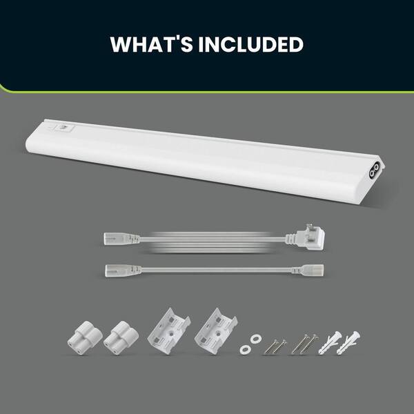 thumbnail image 2 of Saxby Sleek CCT LED Under Cabinet Lighting – Linkable 305mm / 505mm Kit, White 2 of 4
