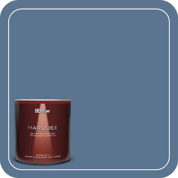 美品❗️REFLECTION　BLUE  KSC BEHR MARQUEE 1 qt. #MQ5-54 Compass Blue One-Coat Hide Satin