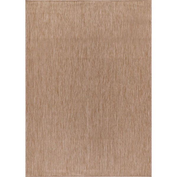 6 X 9 Jute Aloha Washable Solid Indoor Outdoor Area Rug