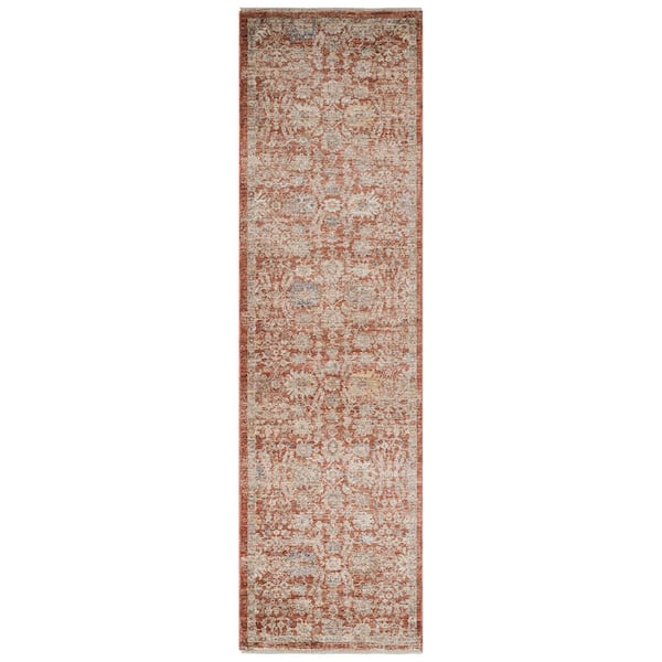 Amer Rugs Albany Pink 3 ft. x 10 ft.  Oriental Runner Rug